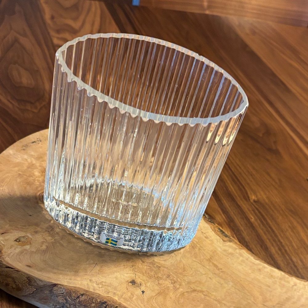 Lindshammar Sweden Glass Vase